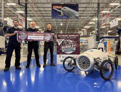Aerospace group Safran joins Burnley Soapbox Challenge as Gold Sponsor